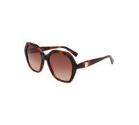Longchamp Lo759s Occhiali Da Sole Unisex Avana Geometrico Marrone 54mm