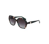 Longchamp Lo759s Occhiali Da Sole Unisex Multicolore Geometrico Grigio 54mm
