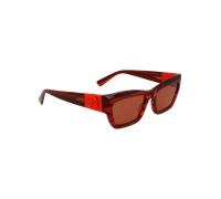 LONGCHAMP Donna LO763S 607 Occhiali da sole Acetato Rosso Squadrata Normale