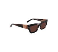 LONGCHAMP Donna LO763S 008 Occhiali da sole Acetato Nero Squadrata Normale