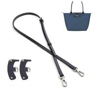 longchamp - Tracolla a tracolla regolabile di ricambio per Long Champ Le Pliage Original Mini Pouch Strap (blu navy)