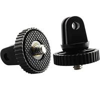 Longdex - Adattatore per montaggio fotocamera, 2 pezzi, monopiede, con filettatura da 1/4", per GoPro Hero 2, 3, 3, Sony, Xiaomi, AEE, JVC
