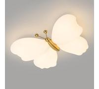LONGDU Plafoniera a LED da Incasso, Illuminazione a LED Moderna in Acrilico Bianco, Lampada da soffitto a Forma di Farfalla, for Soggiorno Sala da Pranzo Studio Villa Camera da Letto Corridoio Camera