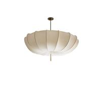 LONGDUOU Lampada a sospensione con paralume in tessuto, base E27, stile scandinavo, lampadario for camera da letto, stile francese, soggiorno giapponese, sala da pranzo, altezza regolabile for interni