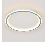 LONGDUOU Lampada da soffitto a LED Minimalista Ultrasottile nordica, Semplice e Creativa, con Luce Piatta dimmerabile a Tre Colori, for corridoio, Camera da Letto(Blue,30cm)