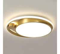 LONGDUOU Moderne luci da soffitto Rotonde Creative nordiche Calde e romantiche for la casa Lampada da soffitto a LED a Tre Colori con dimmerazione Design Sottile Pannello Luminoso(50cm)