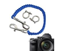 Longe De Caméra De Plongée - Cordino per immersione Acciaio inossidabile intrecciato | Chiusura a moschettone liscia e resistente, intrecciata a mano, 55 cm, 170 g | Parfait Plongée Impugnat