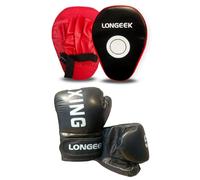 Longeek Guantoni da boxe bambini 6oz Professionale Combattimento Allenamento Sacco Kick boxing Muay thai età da 3 a 15 Anni…