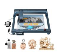 LONGER B1 Incisore Laser 20W con Assistenza Aria Automatica, Velocità 600mm/s, Incisione a Colori, Area Lavoro 450x440mm per Legno, Metallo, Acrilico, Vetro, Pelle e Carta