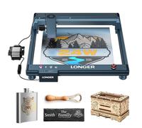 Longer Laser B1 20W - Incisione laser con supporto automatico dell'aria, ideale per lavori fai da te su legno, metallo, carta, acrilico, vetro e pelle, superficie di lavoro 450×440mm