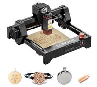 LONGER Macchina per incisione laser RAY5 Mini, tagliatrice ad alta velocità 12.000 mm/min, per superficie di incisione 130 x 140 mm, Wi-Fi, sicurezza con arresto di emergenza (2,5 W), macchina per