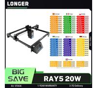 LONGER RAY5 20W Taglierina per incisore laser Messa a fuoco fissa 0,08 * 0,1 mm Punto laser RAY5 20W