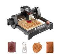 LONGER Ray5 Mini incisione laser, incisione laser CNC 2,5 W ad alta velocità con Wi-Fi, spegnimento di emergenza, per incisione su legno, metallo, acrilico e pelle, area di lavoro 140 × 130 mm | LONGER Ray5 mini incisione laser