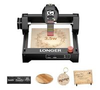 LONGER Ray5 Mini Incisore Laser 3.5W, Alta Precisione 0.04mm, Velocità 12000mm/min, Connessione WiFi/APP, Area di Lavoro 130x140mm, Protezione Occhi, per Legno, Acrilico e Carta