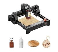 LONGER RAY5 Mini incisore laser da 3,5 W, velocità 12.000 mm/min, area 140 × 130 mm, ideale per legno, metallo, acrilico e pelle. Con WiFi e pulsante di emergenza.