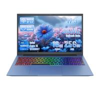 LONGEVINCE Laptop ad Alte Prestazioni con Ampio Schermo da 17,3 Pollici, Core i5-1038NG7, 16GB DDR4, Display IPS FHD, Sblocco con Impronta Digitale, Win11 e Office 2019-Blu (16+256G)