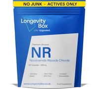Longevity Box NR 300 mg, 120 capsule vegane, nicotinamide riboside pura al 99%,
