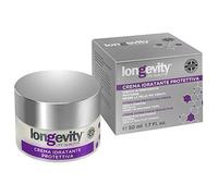 Longevity® - Crema Viso Idratante Protettiva - a base di Cellule Staminali Vegetali - Idrata in Profondità - Protegge la Pelle dall’Inquinamento - Trattamento Uomo/Donna Tonicità - Compattezza 50 ml