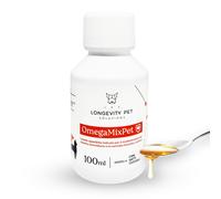 Longevity Pet OmegaMixPet Integratore Liquido Appetibile Omega 3 e 6 per Cani e