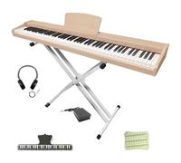 Longeye Longeye Tastiera per pianoforte elettrico a 88 tasti, in legno, semi ponderata, pianoforte digitale per principianti e professionisti, con supporto per pianoforte, poggia musica, cuffie MOLD2