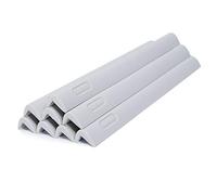 LONGFITE Protezioni per bordi e angoli, 0,2 m x 8 pezzi, protezioni angolari in silicone per uso alimentare per bambini (grigio)