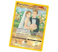 LongGenius Biglietto personalizzato per anniversario di matrimonio, regalo in stile anime, ricordo di coppia per lui o per lei