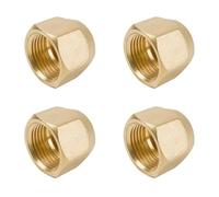 LONGHAO 4 pezzi Split Flare Dado Di Unione,Dadi Flare In Ottone Aria Condizionata Raccordi Parti,3/8 Di Pollice Per Condizionatori D'Aria Linea Refrigerante (3‘’3/8)