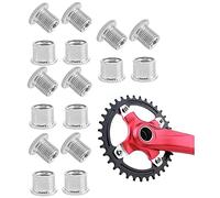 LONGHAO 8 pcs,Bulloni Corona,Bulloni a Corona Singola,Bullone Manovella,Chiodi a Doppio Disco per Bicicletta,Bulloni a Doppia corona,Guarnitura per Mountain Bike,per Bici da Strada Mtb