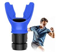 LONGHAO Allenatore respiratorio per i polmoni, sport respiratorio, allenatore polmonare, attrezzo per migliorare la capacità polmonare, allenamento di resistenza, fitness respiratorio (blu)