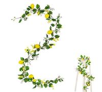 LONGHAO Vite Artificiale Di Limone,Giallo Limon Decorazione Artificiali Fruit Decorativo Falso,Schiuma Limone Pianta Di Plastica,Per La Casa, Decorazione Della Tavola,Matrimonio (#2)