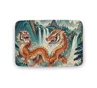 Longhu Montagna Cascata, Cina Tappeto Grande Camera Tappeti Corallo Velluto Stuoie Con Retro In Gomma Antiscivolo Vasche Da Bagno Moquette Elegante Tappeto Da Bagno Lavabile Per Sala Giochi
