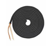 Longia soft control 6,8 m in nylon 14mm con moschettone e punta in cuoio Pools