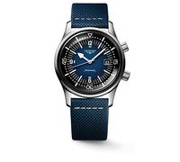 Longines Orologi Heritage Legend Diver Blu, Uomo, Automatico, 42 mm, Acciaio Inossidabile, Blu, Pelle, Fibbia, 300 metri, Zaffiro, Analogo, Classico, Immersioni