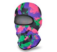 LONGKING Passamontagna, Maschera da Sci, Balaclava per Uomo e Donna, Protezione UV, Antivento, Caldo, Motociclismo, Snowboard, Ciclismo, Sport all'Aria Aperta, Camo Viola