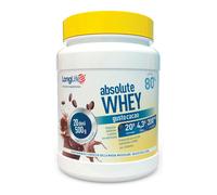 Long Life Integratore proteico Absolute Whey Cacao – 80% proteine del siero con L-glutamina – 500 g