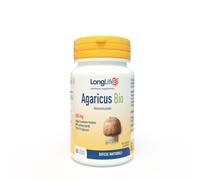 LongLife® Agaricus Bio | 50% Polisaccaridi e 15% βglucani | Difese Naturali | Biologico | DNA Certificato | Metabolismo dei Carboidrati | 60 Capsule | Vegano e Senza Glutine