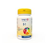 LongLife® B-1 | Vitamina B1 (tiamina) ad alto dosaggio | Integratore per metabolismo energetico e sistema nervoso | Funzione psicologica e cardiaca | 200 giorni di trattamento | Vegano e senza glutine