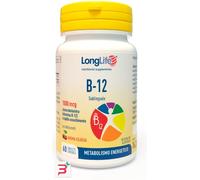 Longlife B12 1000 Mcg Integratore Alimentare per il Sistema Nervoso, 60Compresse