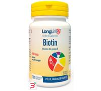 Longlife Biotin 900 Mcg Integratore Alimentare, 100 Compresse