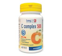 LongLife Integratore C Complex 500 TR – Vitamina C 500 mg rilascio graduale – 60 tavolette rivestite