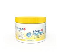 LongLife® Calcium 400mg | Integratore di calcio con vitamina D3 | Masticabile gusto latte | Benessere ossa e denti | Adatto a bambini e adolescenti | Vegetariano e senza glutine