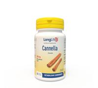LongLife® Cannella | Con estratto titolato al 50% in polifenoli | Metabolismo carboidrati | Funzione antiossidante | 60 capsule | Vegano e senza glutine