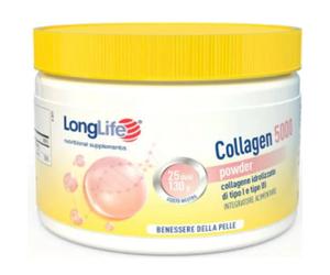Longlife Collagen 5000 Polvere per il Benessere della Pelle