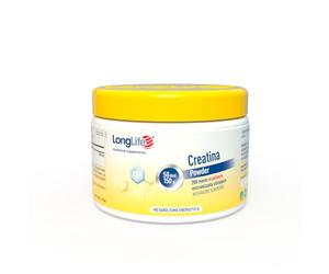 LongLife® Creatina Powder | Creatina monoidrato micronizzata ultrapura | Energia e forza muscolare | Performance fisica e sportiva | 50 dosi | Vegano e senza glutine