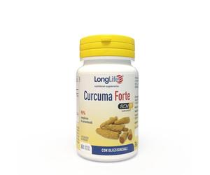 LongLife® Curcuma Forte | Titolata al 95% in curcuminoidi e oli essenziali | Con Ar-turmerone | Formula brevettata 7 volte più biodisponibile | Fino a 2 mesi di trattamento | Senza glutine e vegano