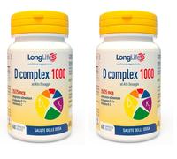 LongLife® D complex 1000 Integratore vitamina D3 e K2 Alto dosaggio Senza