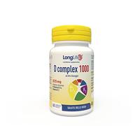 LongLife® D complex 1000 | Integratore vitamina D3 e vitamina K2 naturale | Alto dosaggio | Benessere ossa e articolazioni | Difese immunitarie | Fino a 2 mesi di trattamento | Senza glutine e kosher