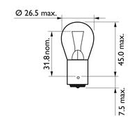 Longlife ecovision lampadina frecce py21 Philips
