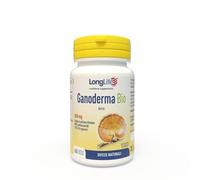 LongLife® Ganoderma Bio | Biologico e DNA certificato | titolato al 50% polisaccaridi e 15% β-glucani | Sostegno immunitario e vitalità | 1 mese di trattamento | Vegano e senza glutine