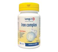 Long Life Integratore Iron Complex – Vitamina C e B12, 4 sali di ferro – 100 compresse